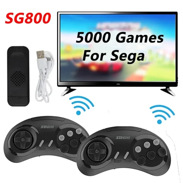 Retro Oyun Konsolu - HDMI Uyumlu ve 5000 Dahili Oyunlu Kablosuz Gamepad