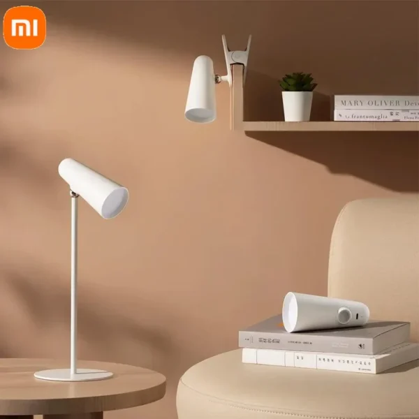 Xiaomi Mijia LED Masa Lambası: Çok Fonksiyonlu Tip-C Şarj Edilebilir Okuma Lambası, 3'ü 1 Arada Çalışma Ofisi Taşınabilir Yatak Yanı Gece Lambası